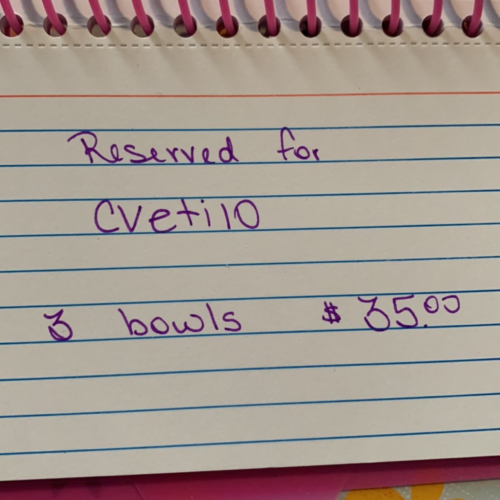 Tiffany and Tulips 9 inch Soup/Pasta/Salad Bowl set of 3